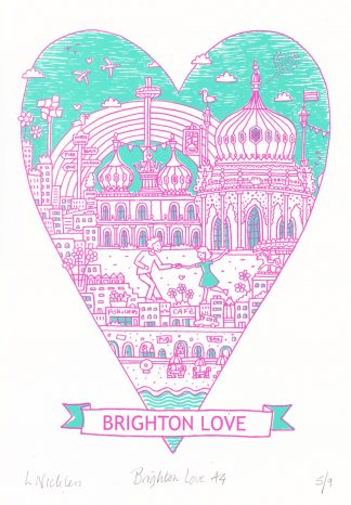 Lauren Nickless - Brighton Love (Green & Pink)