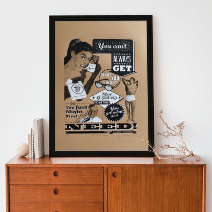 Barry D Bulsara - Get What You Need - limited edition screenprint