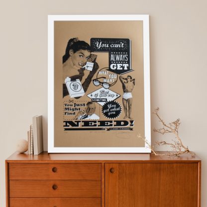 Barry D Bulsara - Get What You Need - limited edition screenprint