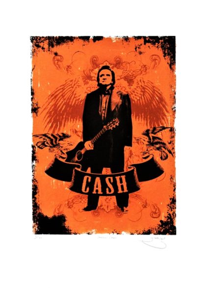 Barry D Bulsara - Johnny Cash - limited edition screenprint