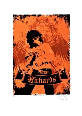 Barry D Bulsara - Keith Richards - Limited edition screenprint