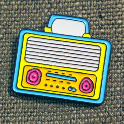 Enamel Pin: Vintage 80s Radio