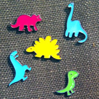 Enamel Pin Set: Geometric Animals #1 (cat, elephant, unicorn)