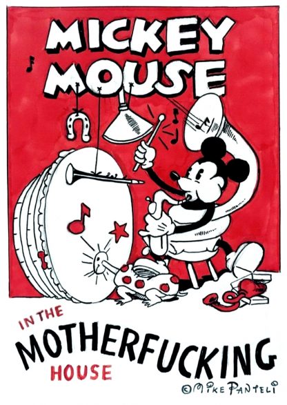 Michael Panteli - Mickey Mouse in the House - Limited edition Art Print