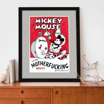 Michael Panteli - Mickey Mouse in the House - Limited edition Art Print