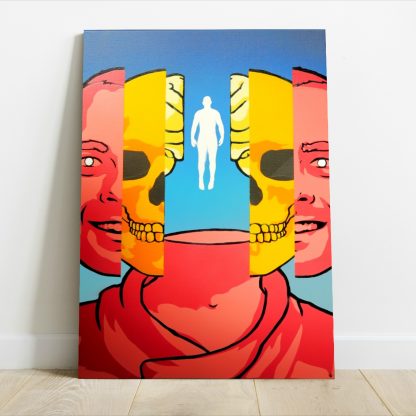 Phil Lawson - Skin, Skull, Brain, Soul **ORIGINAL"* spraypaint painting