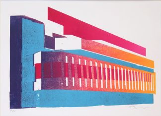 Daniel Mortimer Skinner - Brighton Centre - Limited-edition linocut print