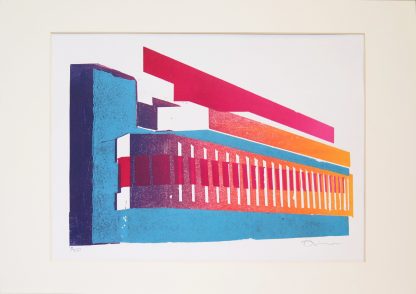 Daniel Mortimer Skinner - Brighton Centre - Limited-edition linocut print