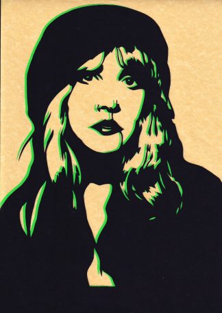 Stevie Nicks - Handcut Paper original art by Emma Holmes