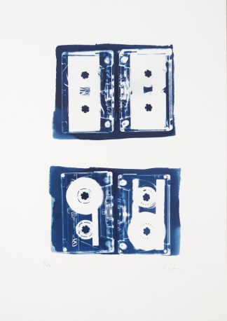 Kirsteen Adams - Mix Tapes (L) Cyanotype Print