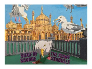 Beav-Art: Siege of the Giant Seagulls - limited-edition giclee print