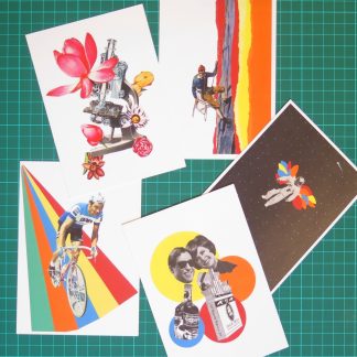 Visage de Collage - Vintage Pursuits Postcard Set