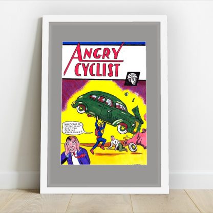 Michael Panteli *ORIGINAL DRAWING* Angry Cyclist
