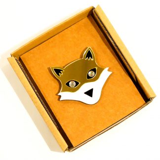 Acrylic Fox Brooch