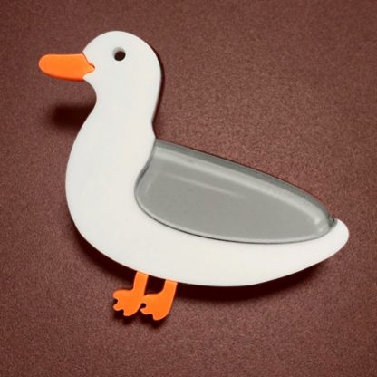 Acrylic Seagull Brooch