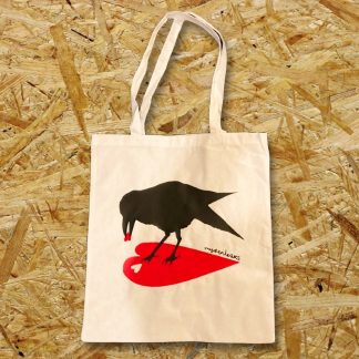 MyPenLeaks - Crow Heart Tote Bag