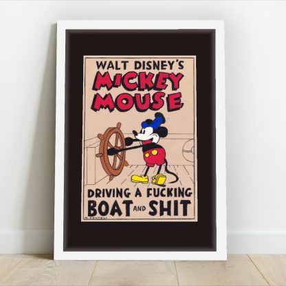 Michael Panteli - Mickey Mouse driving a boat ** ORIGINAL **
