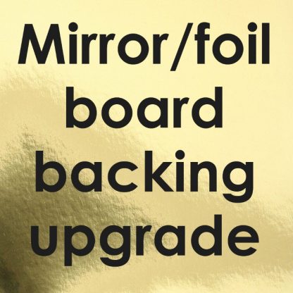 Upgrade background to foil board